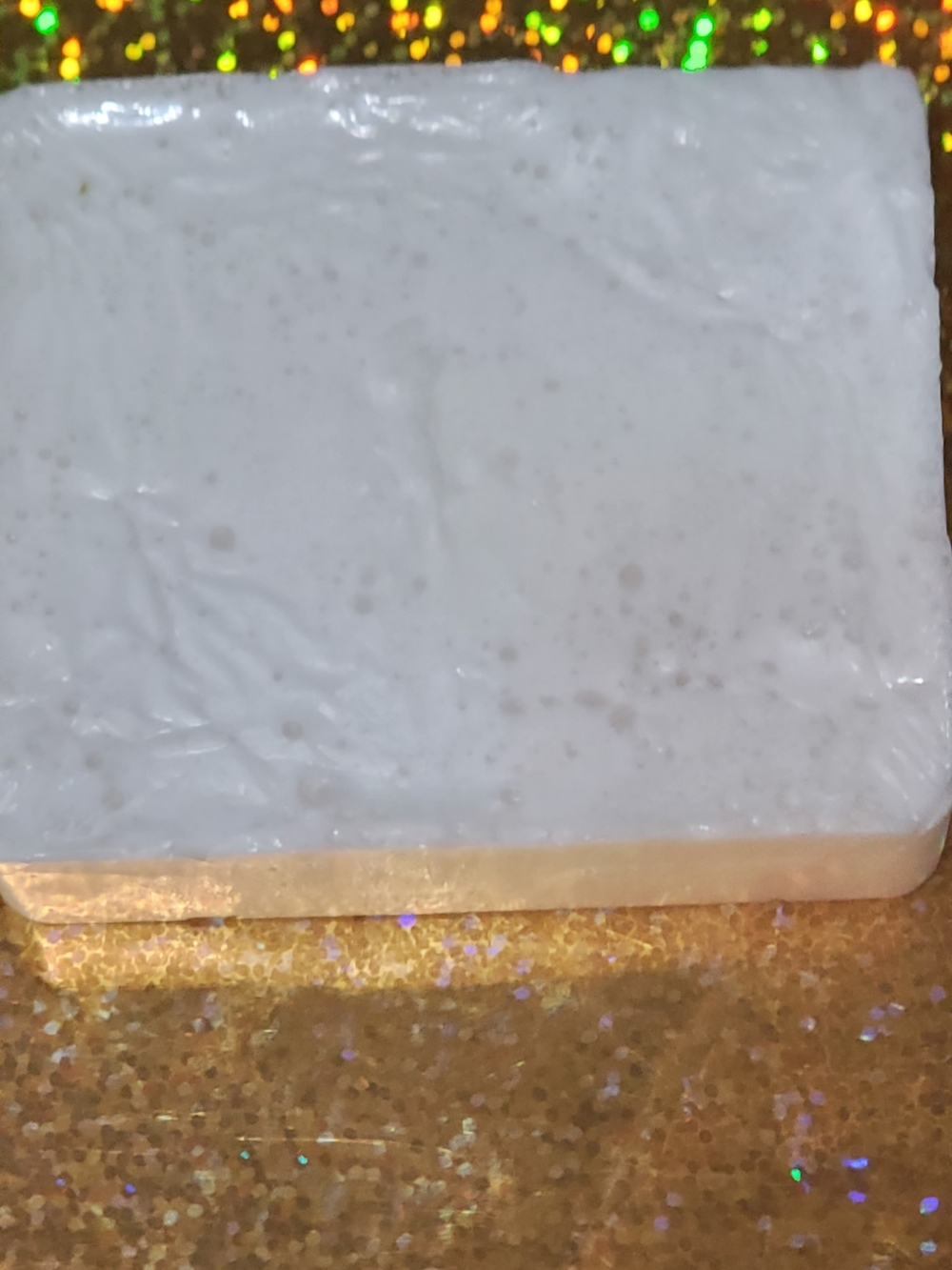 White Embossed 'Hand Made' Soap - Picture 4 of 4